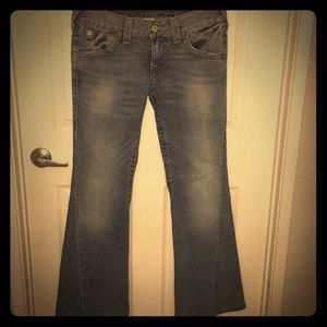 True religion flare denim jeans
